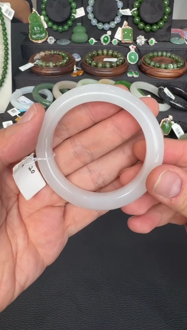 未镶嵌手镯和田玉XG 55.4圈 手镯