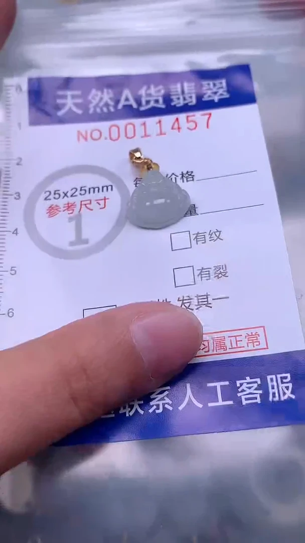 翡翠未镶嵌吊坠(不含链)1