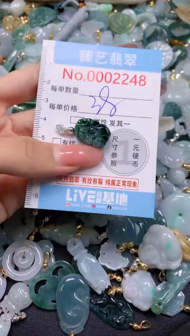 翡翠未镶嵌吊坠(不含链)2248