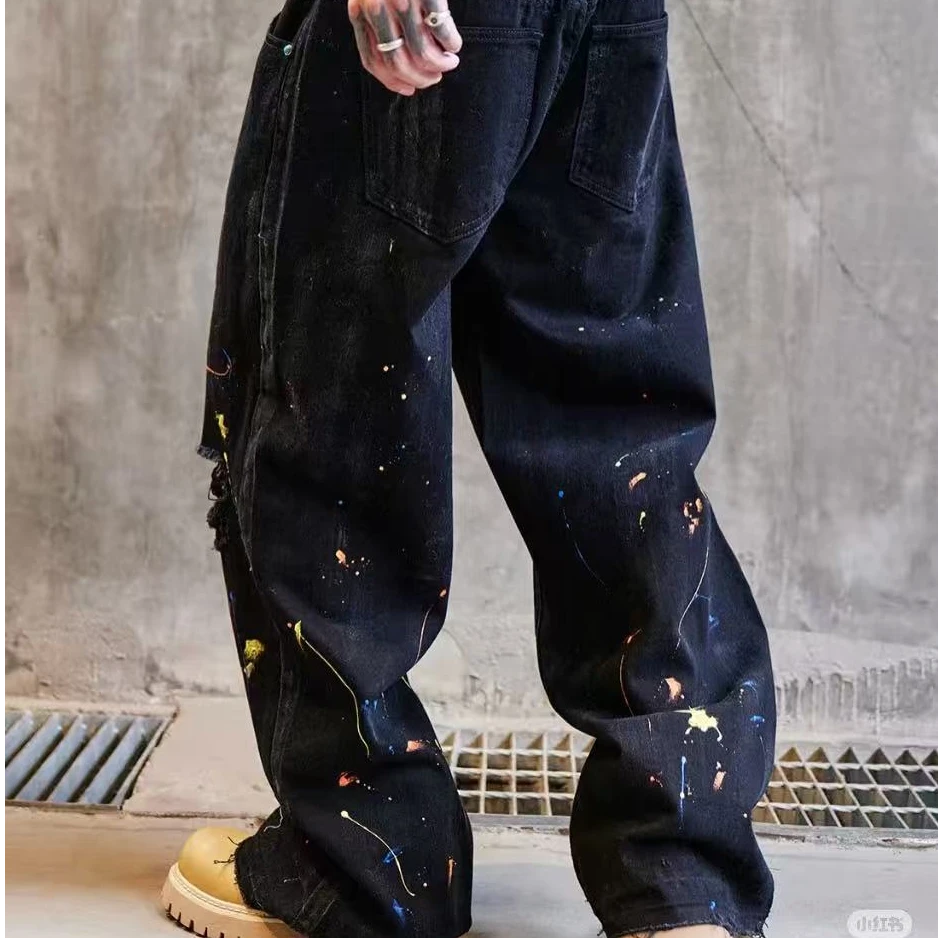 男士原牛复古时尚牛仔裤