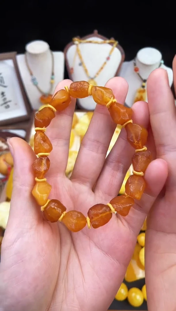 琥珀未镶嵌珠宝奇石柒月