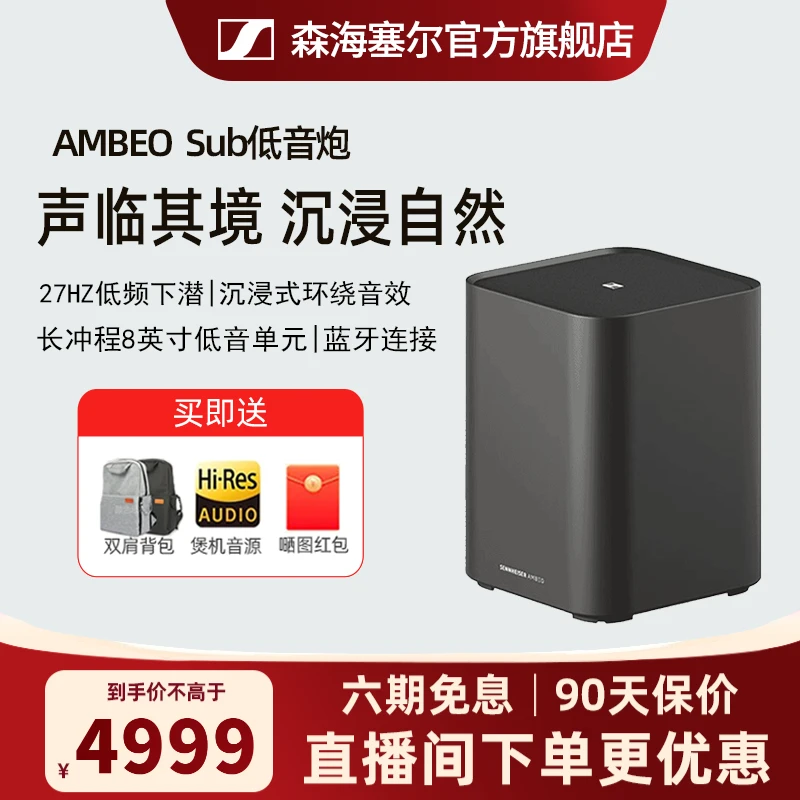 【特惠】森海塞尔AMBEOSub低音炮大功率音乐影音无损沉浸式重低音箱