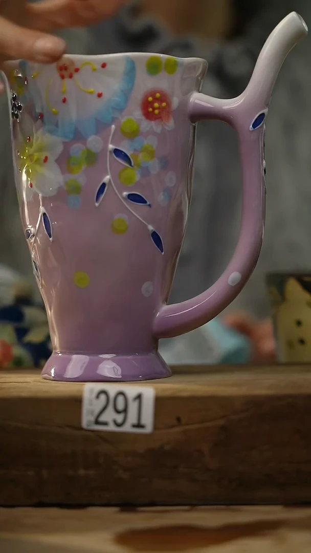 【闪购商品】瓷片福利 手绘濑户烧 吸管杯