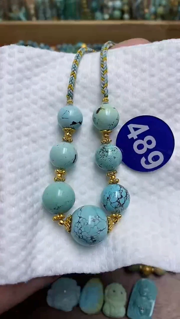 【闪购商品】绿松石项链银S925镶嵌489