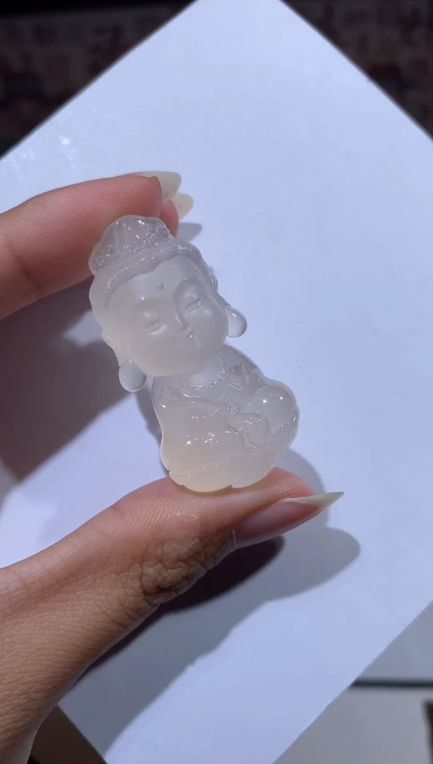 【闪购商品】玛瑙/玉髓颈饰未镶嵌普贤宝宝佛