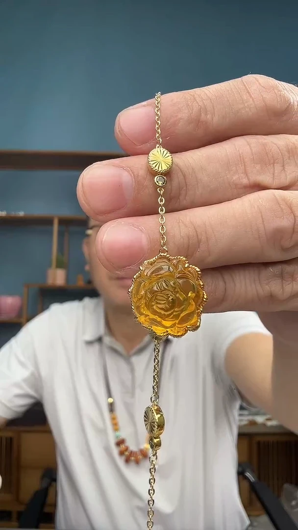 裸石琥珀未镶嵌45（有瑕介意勿拍）