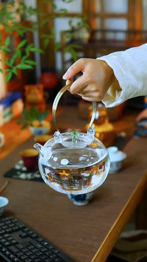 陶瓷陶瓷陶瓷透色云瑾玻璃壶壶