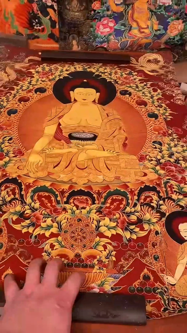 装裱画精美唐卡tk16075
