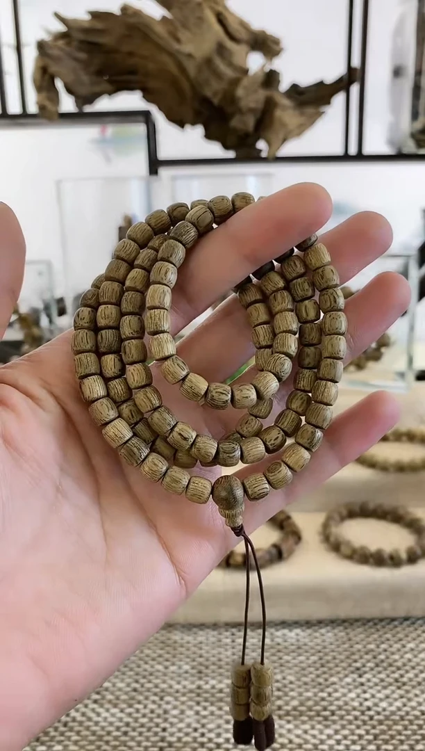 【闪购商品】沉香手串正区菩萨熟结老料7MM多圈