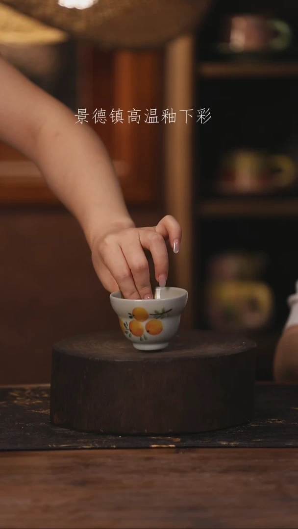 陶瓷景德镇高温釉下手绘陶瓷019