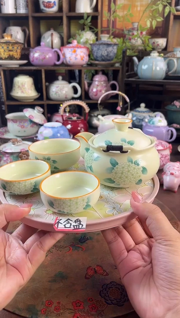 1壶3杯1个包包 不含盘的