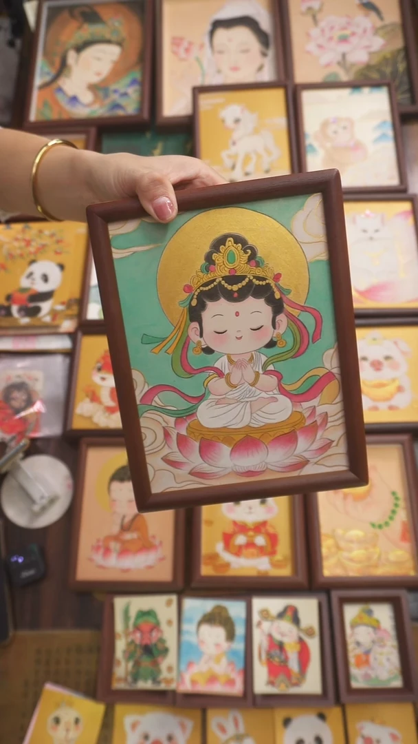 国画迷你仙客来花卉套装11