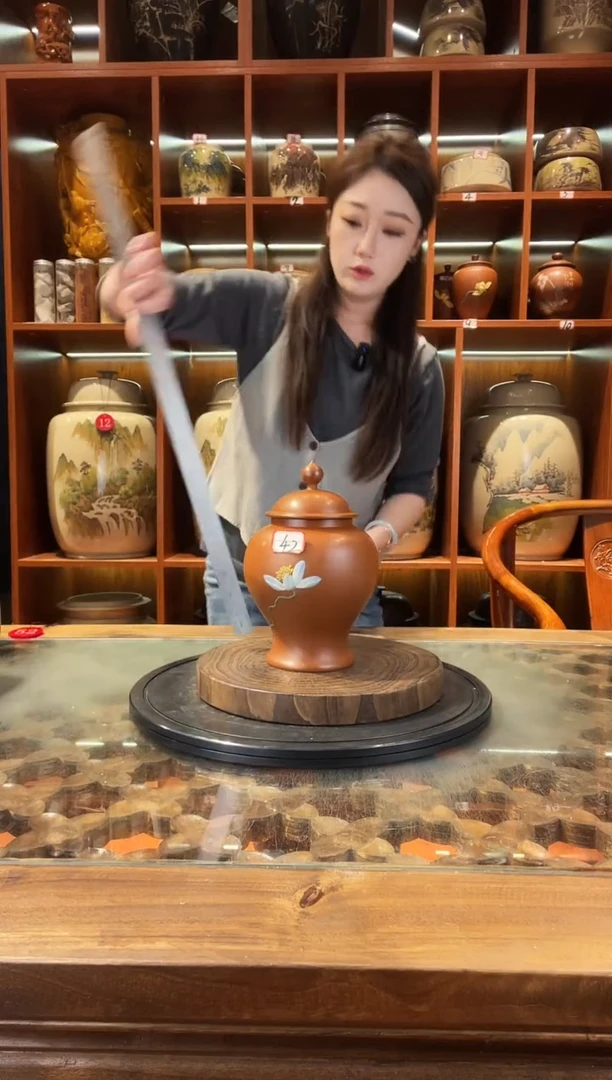 罐云南建水紫陶复烧小茶罐@42
