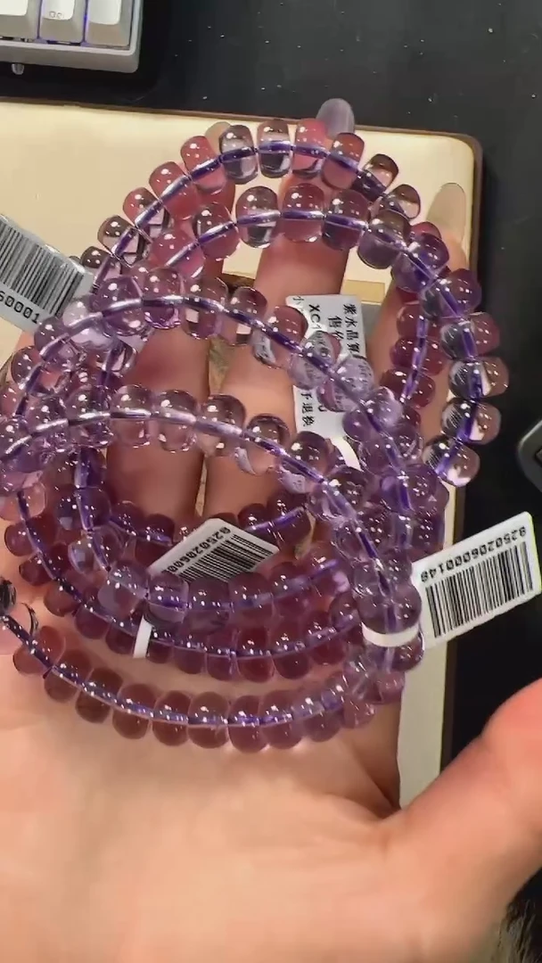 【闪购商品】水晶手链未镶嵌XC1081约9mm多样性发一件