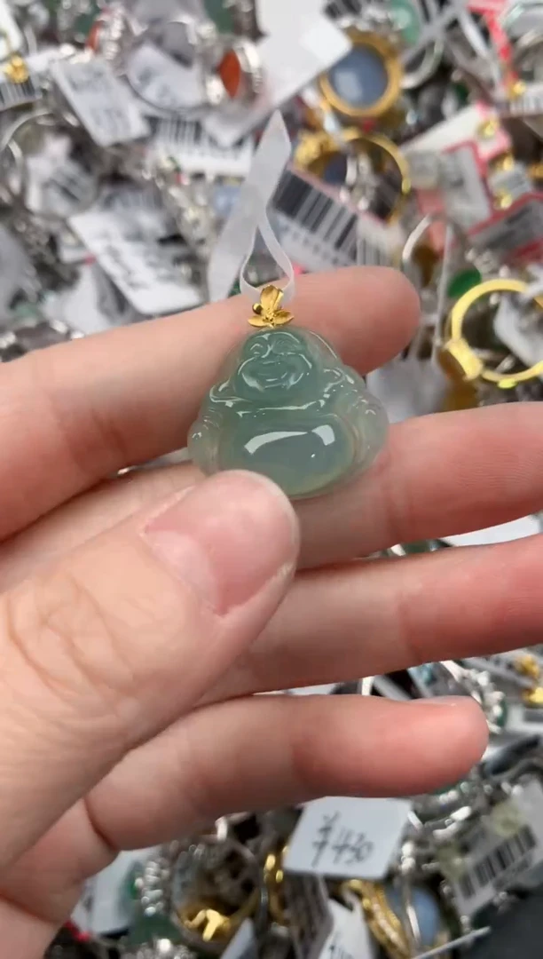 18K金镶嵌戒指翡翠12-12-12      4