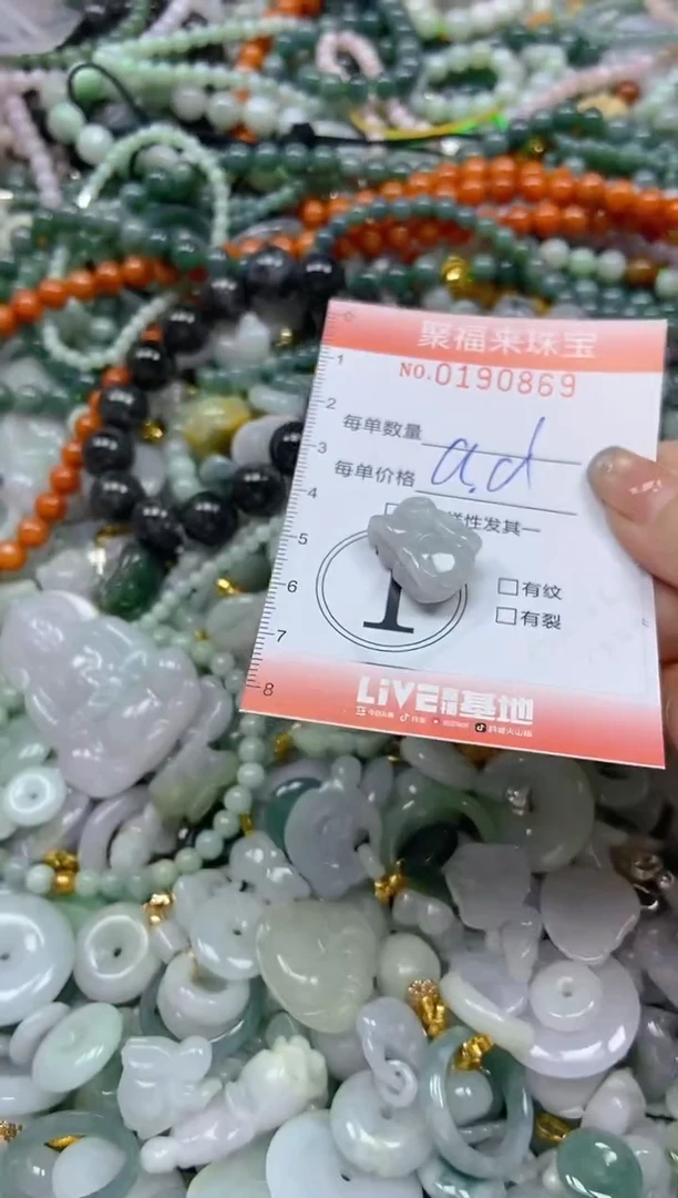 翡翠未镶嵌颈饰闪购0190869