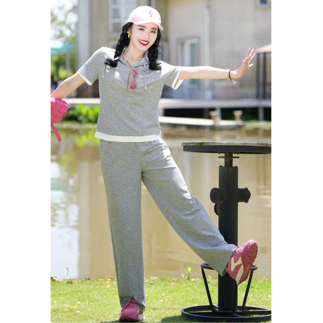 XII BASKET十二篮专选25夏新款简约舒适裤休闲卫裤女7C65220170