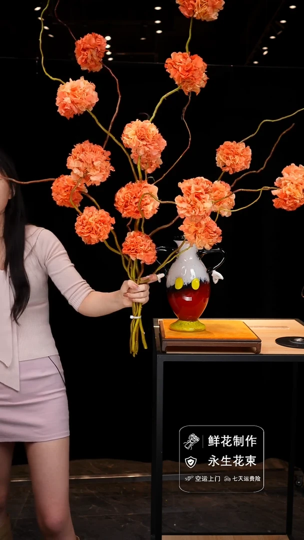 琉璃手工艺品手工花器花束空运包邮送货上门-以图片为准