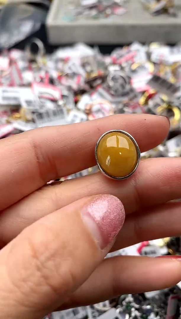 【闪购商品】翡翠戒指银S925镶嵌55555555     6