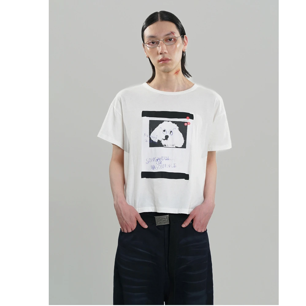 【上海】MPSD·25胶囊系列 * 涂鸦小狗 纪念版胶带印花短T (双版型)