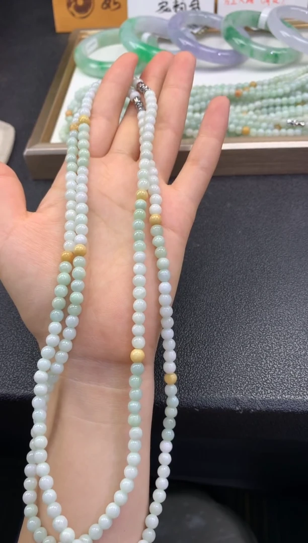 翡翠未镶嵌颈饰FC475 翡翠项链 多样性发其一