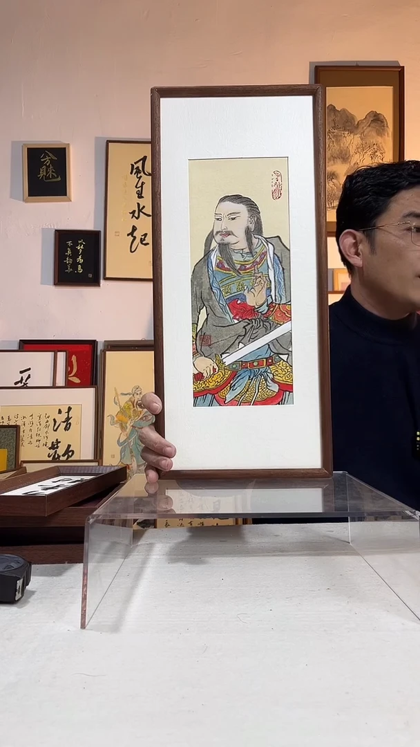 书法文创书画手绘原创摆台