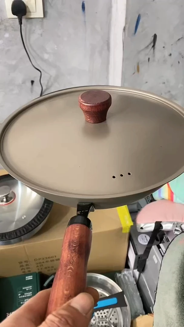 水晶玻璃1福利炒锅30有盖