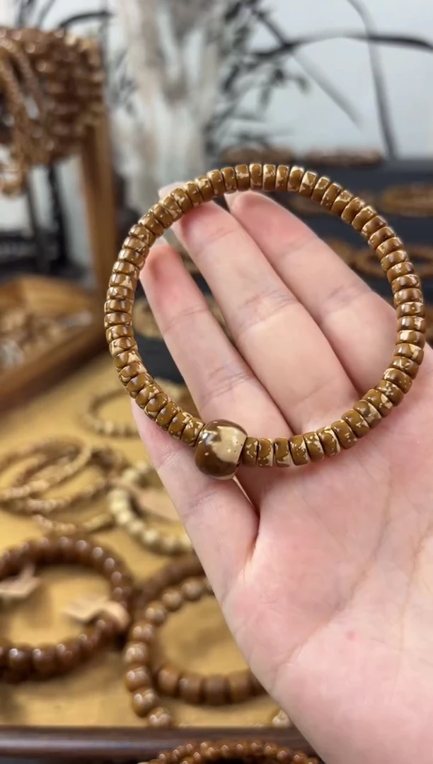 手串紫金鼠6*3纯肉鼠尖紫金鼠花皮药片