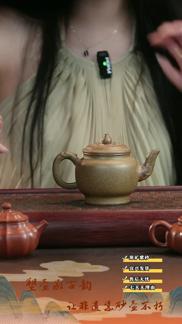 茶壶紫砂宜兴紫砂茶壶 报春  280cc柴烧