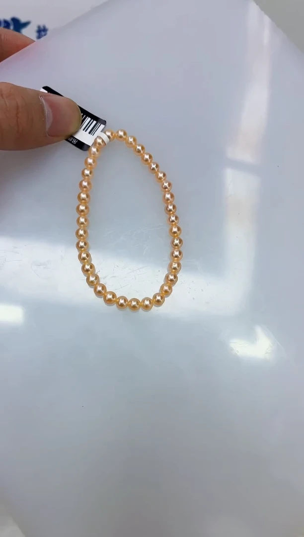 未镶嵌DA淡水珍珠手链4-5 y857