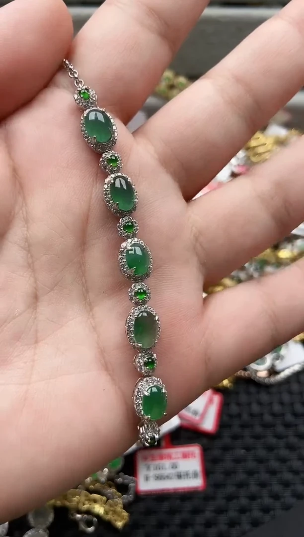 【闪购商品】翡翠戒指银S925镶嵌111111111-6
