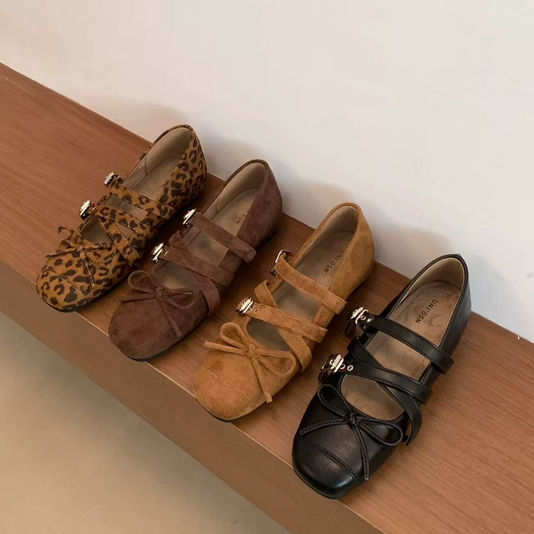 设计感浅口平底秋季芭蕾风单鞋鞋法式夏季2025新款配裙子玛丽珍鞋