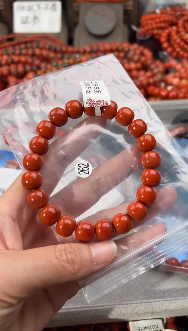 南红玛瑙手串未镶嵌11