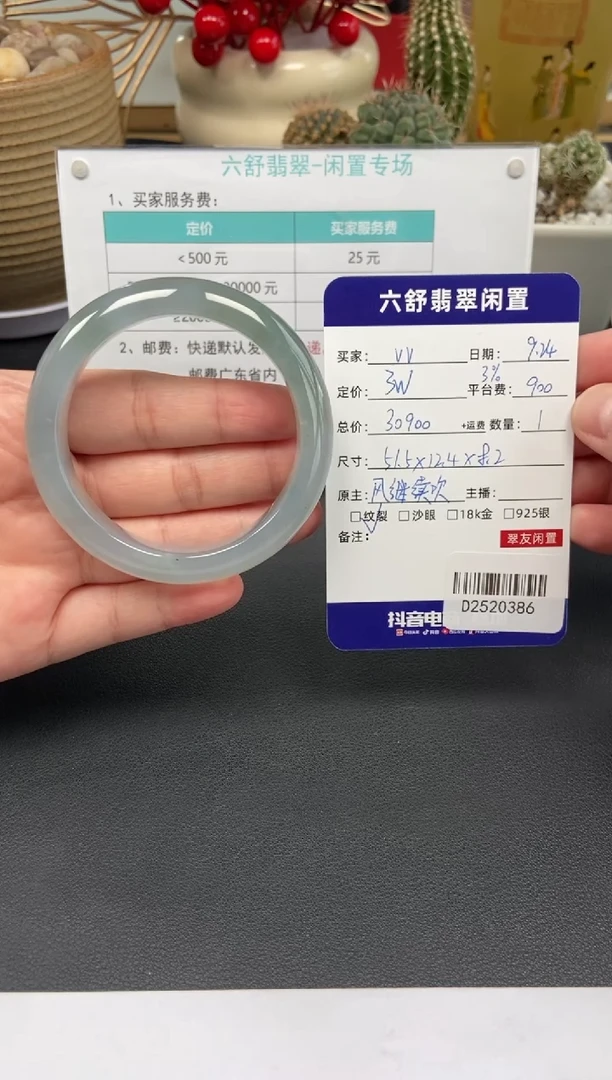 未镶嵌手镯翡翠v*D2520386