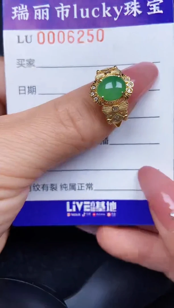 翡翠银S925镶嵌颈饰6250