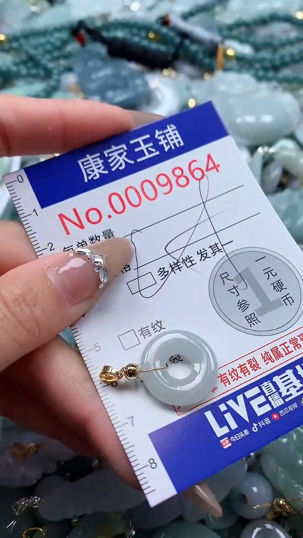 翡翠未镶嵌吊坠(不含链)9864