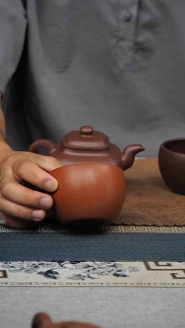 茶壶紫砂用****2红降坡缸杯