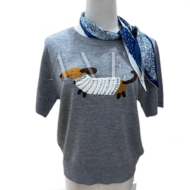 JAXEEE【腊趣汪线】 腊肠狗羊毛针织短袖 825014