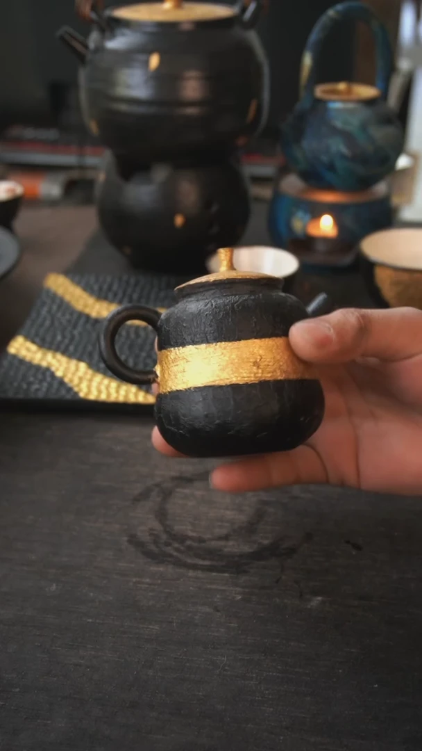 【闪购商品】其他大漆黑金壶541九泽茶器