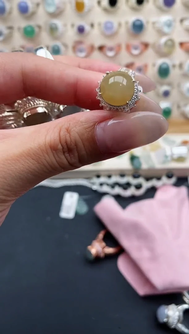 未镶嵌戒指翡翠天然缅甸翡翠A货333-5-4
