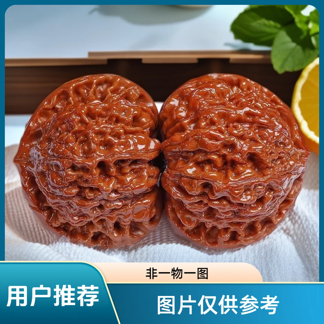 头货51尺精品麒麟纹官帽文玩核桃适合把玩收藏