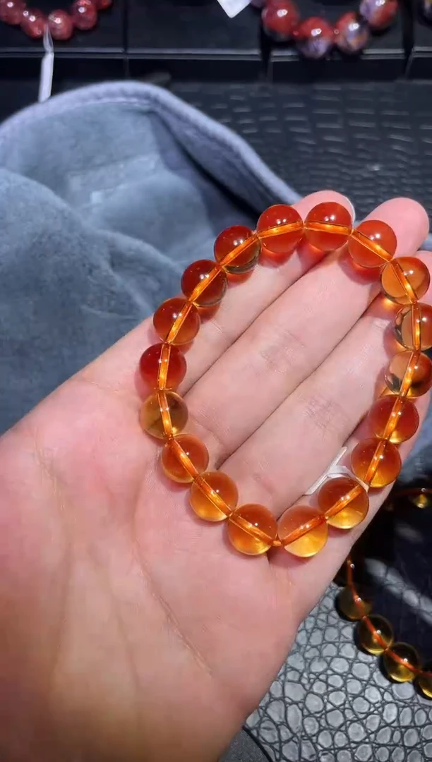 【闪购商品】水晶手链未镶嵌黄水晶单圈A11（多样性发其一）