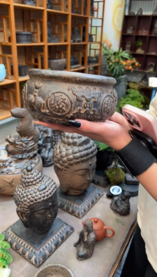 陶土【火山泥】聚宝盆