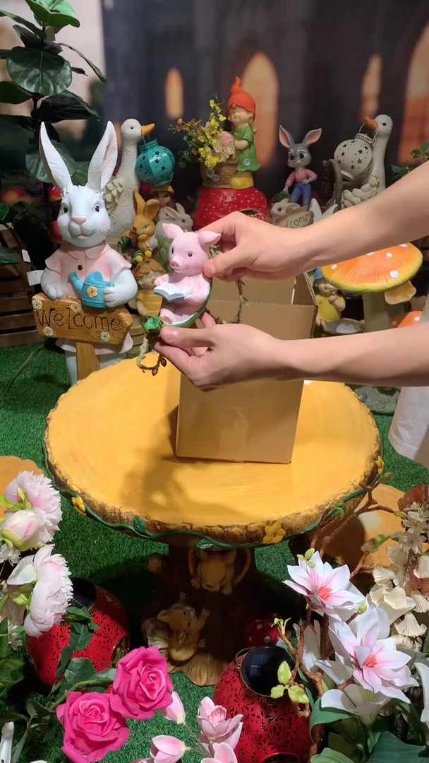 无花朵花园庭院摆件&00&
