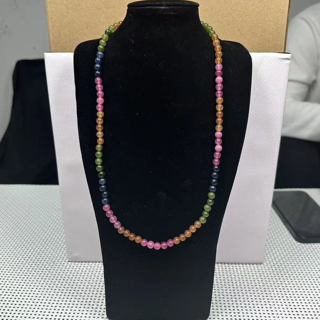 D406彩虹碧锁骨链卡6mm  时尚手串项链