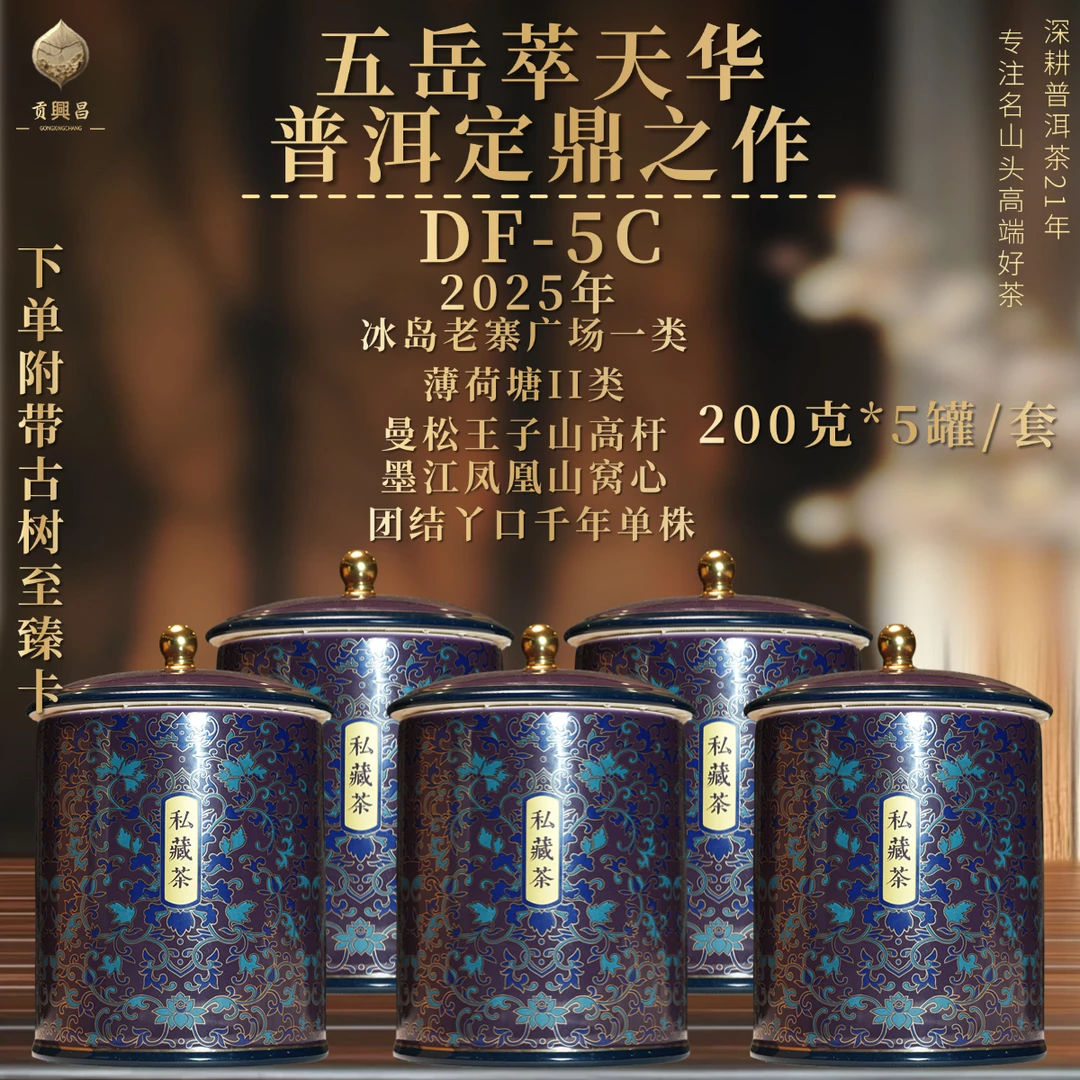 【DF-5C】2025年 五大山头 高货系列组合 普洱生茶
