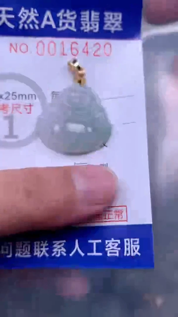 翡翠未镶嵌吊坠(不含链)1