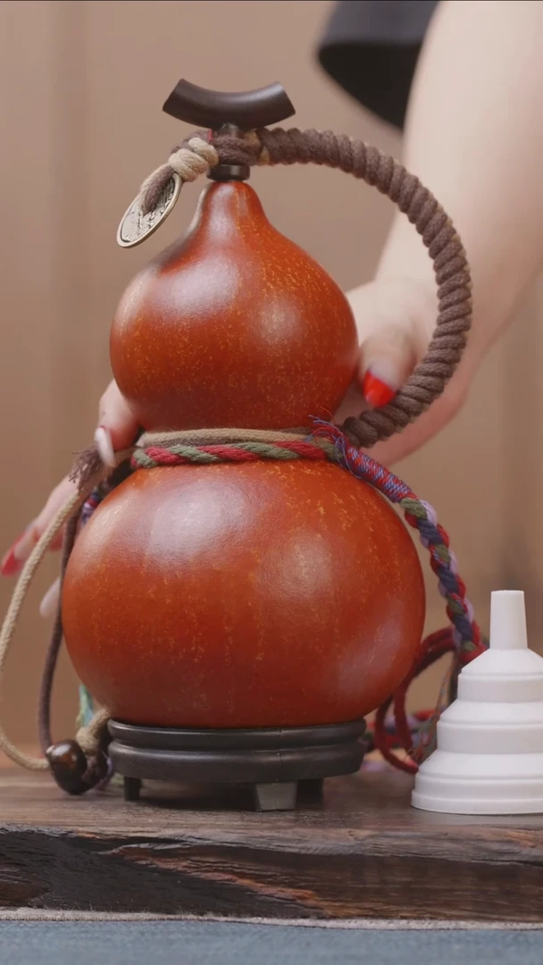 1349号精品大漆葫芦防腐防渗装水茶酒