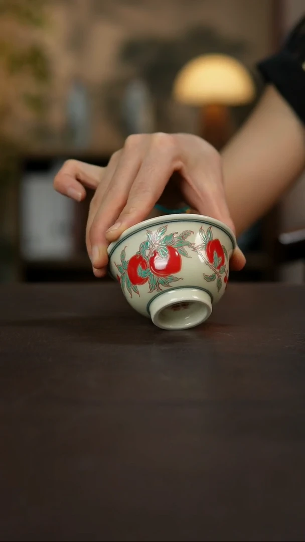 杯景德镇陶瓷杯碗柴烧多人