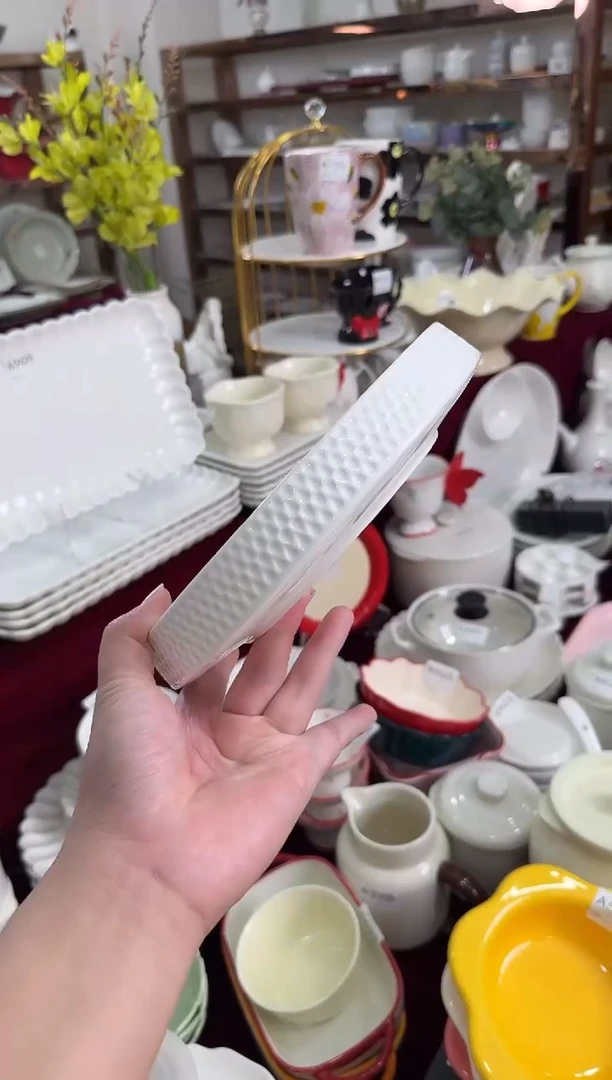 摆件陶8.5寸高尔夫深盘